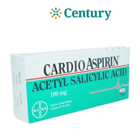 Jual Cardio Aspirin 100 Mg 1 Blister Isi 10 Tablet Acetylsalicylic Acid Pengencer Darah