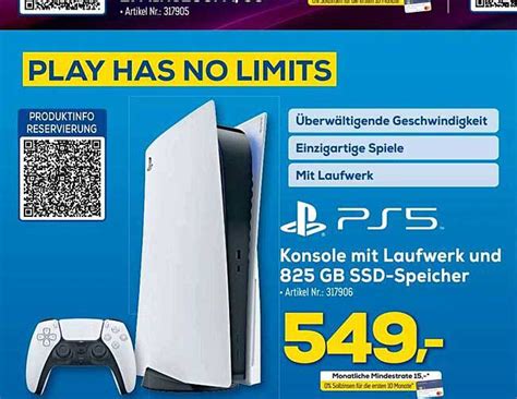 Ps Konsole Mit Laufwerk Und Gb Ssd Speicher Angebot Bei Berlet