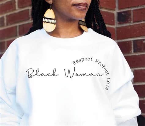 Black Woman Svg Respect Protect Love Svg Melanin Svg Black Queen Svg