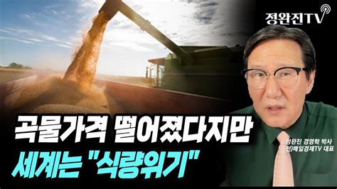 뉴스속보 곡물가격 떨어졌다지만세계는 식량위기 정완진tv Youtube