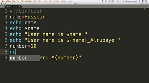 4 Shell Scripting Define Variables المتغيرات Youtube