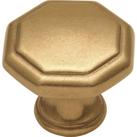 Amerock 1 1 2 In Antique Brass Cabinet Knob 890abs The Home Depot