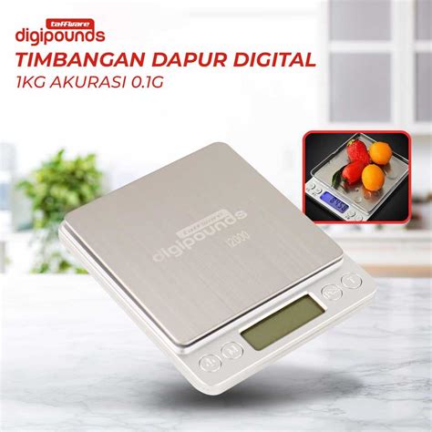 Jual Taffware Digipounds Timbangan Dapur Mini Digital Scale Kg