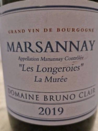 Domaine Bruno Clair Marsannay Les Longeroies La Murée Vivino US