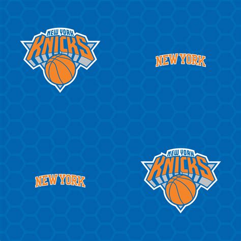 New York Knicks: Logo Pattern (Blue) - Officially Licensed Removable ...