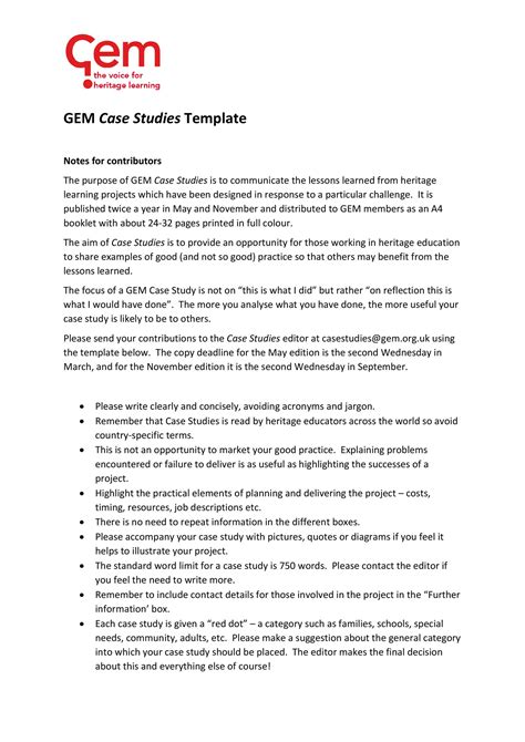 49 Free Case Study Templates Case Study Format Examples