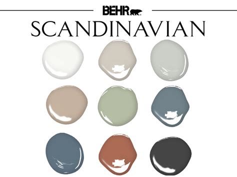 Behr Scandinavian Paint Palette Scandinavian Style Whole House Paint