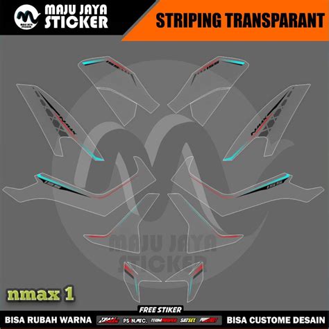 Decal Striping Stripping Vinil Transparan Doff Glossy Nmax Old New