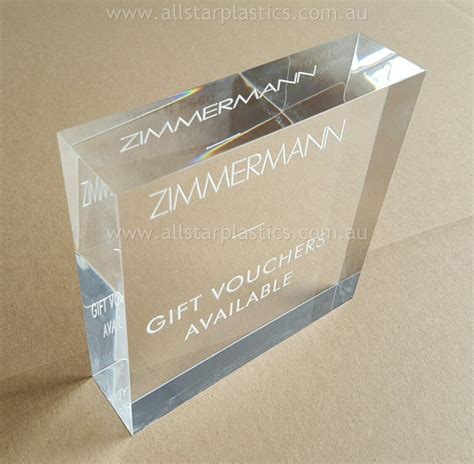 Mm Engraved Acrylic Block Allstar Plastics