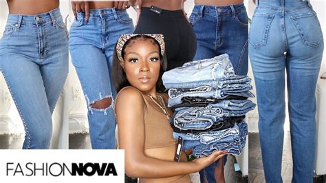 Fashion Nova Jeans Try On Haul Jeans Collection Youtube