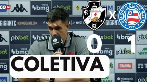 COLETIVA M BARBIERI PÓS JOGO VASCO 0 X 1 BAHIA 01 05 23 YouTube