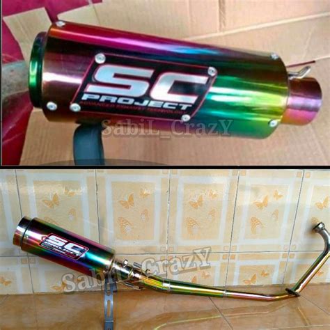 Jual Knalpot Racing SC PROJECT Bunglon Satria Fu Jupiter MX Old Jupiter