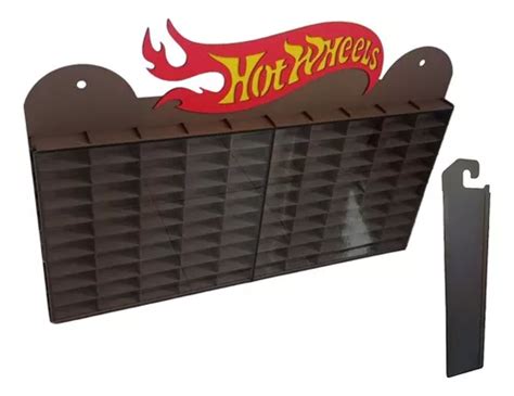 Exhibidor Repisa Color Cafe Para Hot Wheels Pzs acrilico Cuotas sin interés