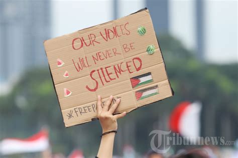 Aksi Aliansi Rakyat Indonesia Bela Palestina Foto