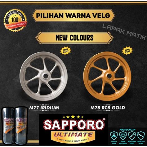 Jual Pilok Sapporo Iridium Rcb Gold M M Ml Shopee Indonesia