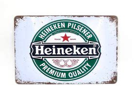 Heineken Rusted Vintage Style Metal Bar Pub Sign For Wall D Cor Shop