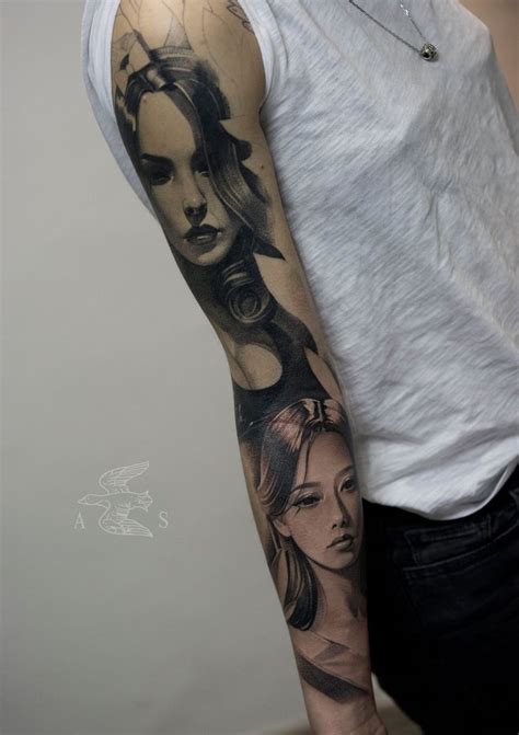 Alex Sorsa Black And Grey Realistic Sleeve Tattoo Work In Progress