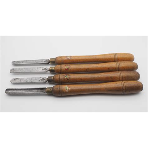 Set Of 4 Wood Turning Chisels By Marples Of Sheffield