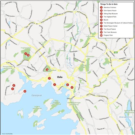 Map of Oslo, Norway - GIS Geography