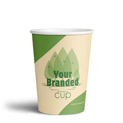 12 Oz Recyclable Single Wall Paper Cups Cup Print