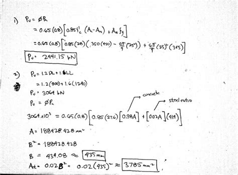 Solved Plss Answer Asap 1 Calculate The Ultimate Axial Load Capacity Of Course Hero