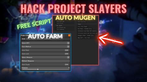 Script Project Slayers Update Mobile Pc Auto Farm Auto Mugen