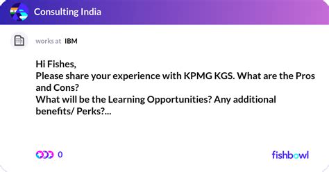 Hi Fishes Please Share Your Experience With Kpmg Fishbowl