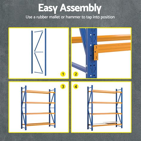 Giantz Mx M Garage Shelving Warehouse Rack Racking Pallet Storage