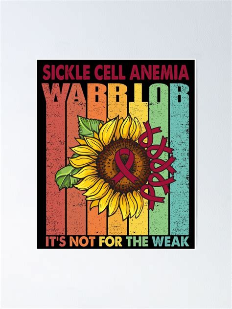 Sickle Cell Anemia Warrior It S Not For The Weak Poster By