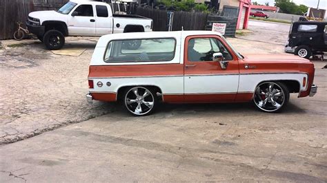 1976 Chevrolet K5 Blazer 2wd Lowered On 22coys Youtube