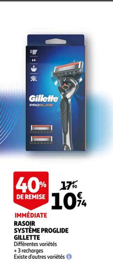 Promo Rasoir Syst Me Proglide Gillette Chez Auchan Icatalogue Fr