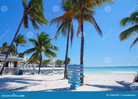 South Beach Of Key West Stock Photo Image Of Island 70303530