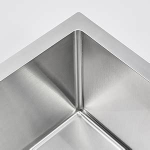 OUGOO 15 X 13 Inch Bar Sink Drop In Tight Radius 18 Gauge Stainless