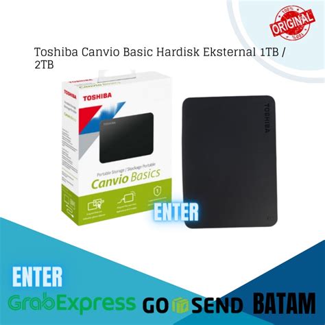 Jual Toshiba Canvio Basic Hardisk Eksternal Tb Tb Hitam Shopee