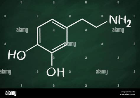 Formula estructural dopamina fotografías e imágenes de alta resolución