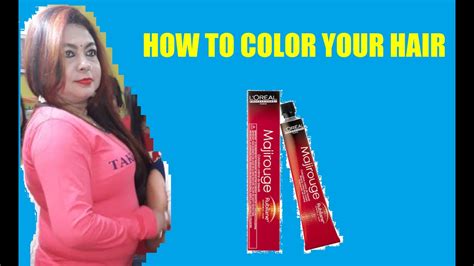 Loreal Hair Color How To Color Your Hair At Home Quick And Easy Step