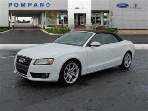 Buy Used 2010 Audi A5 2 0T Premium Cabriolet 2D In Pompano Beach