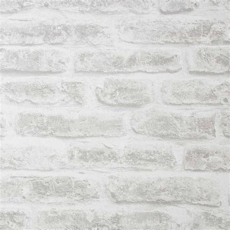 Superfresco Easy Realist Brick White Wallpaper Wilko