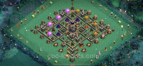 Best Base Th9 With Link Hybrid Anti Everything 2022 Town Hall Level