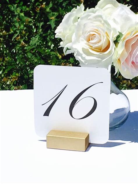 Gold Table Number Holders Gold Wedding Table Number Holders Etsy