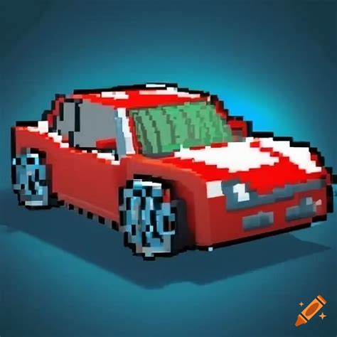 8 Bit 3d Car Game Scene On Craiyon