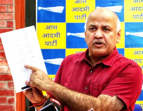 New Delhi Deputy Chief Minister Manish Sisodia Addressing A Press