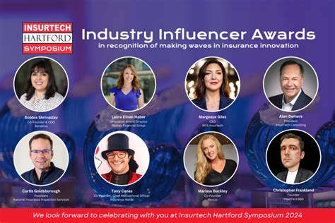 InsurTech Hartford Announces 2024 Industry Influencer Award Honorees