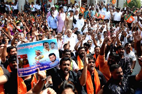 Bjps Demonstration Against Tipu Sultan Jayanti Celebrations