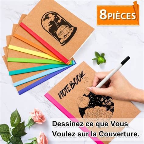 Feela Carnet De Notes A Couverture Kraft Carnet Lign De Pages