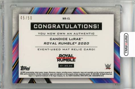 ミントモール MINT 新宿店 2020 TOPPS WWE Women s Division Mat Relics Orange