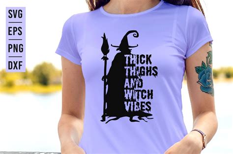 Thick Thighs And Witch Vibes Svg Desig Graphic By Masudur Rahman Rana