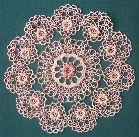 Tatted Doily Pattern Pdf Crochet Doily Tutorial Rose Doily Floral Doily