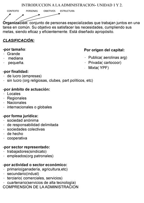 Resumen Primer Parcial Completo Introdu A La Adm Introduccion A La