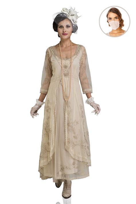 Downton Abbey Tea Party Gown In Pearl By Nataya Party Gowns Tea
